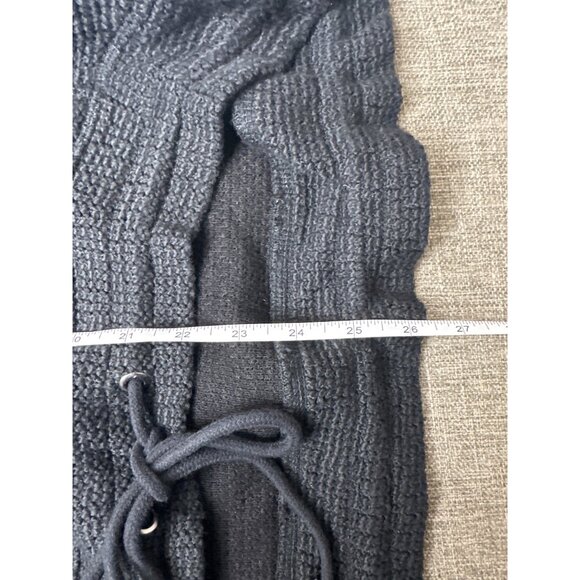 Members Mark Womens Textured Pullover Sweater Hoodie Small Black Cowl Neck - Picture 7 of 7